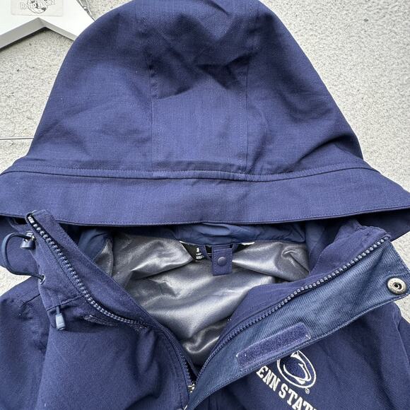 Under Armour Storm Penn State Parka Raincoat Jacket Men Large UW7233 Blue Hooded - Picture 6 of 16